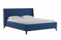 Кровать Савис с подъемным механизмом 160 см темно синий