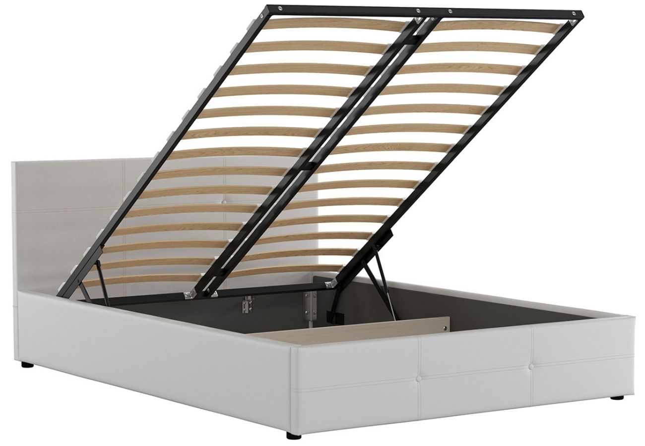 Кровать Суопе с подъемным механизмом 140 см белый