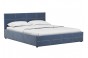 Кровать Суопе с подъемным механизмом 160 см серо-синий