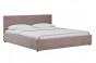 Кровать Суопе с подъемным механизмом 180 см серо-розовый