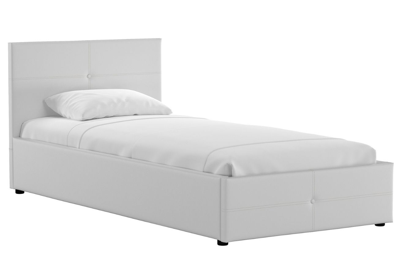 Кровать Суопе с подъемным механизмом 90 см белый