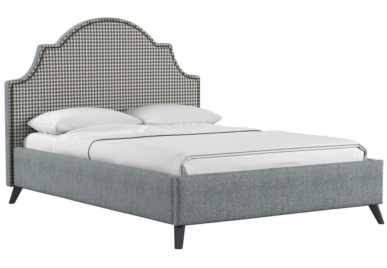 Кровать Вепся с подъемным механизмом 140 см серый