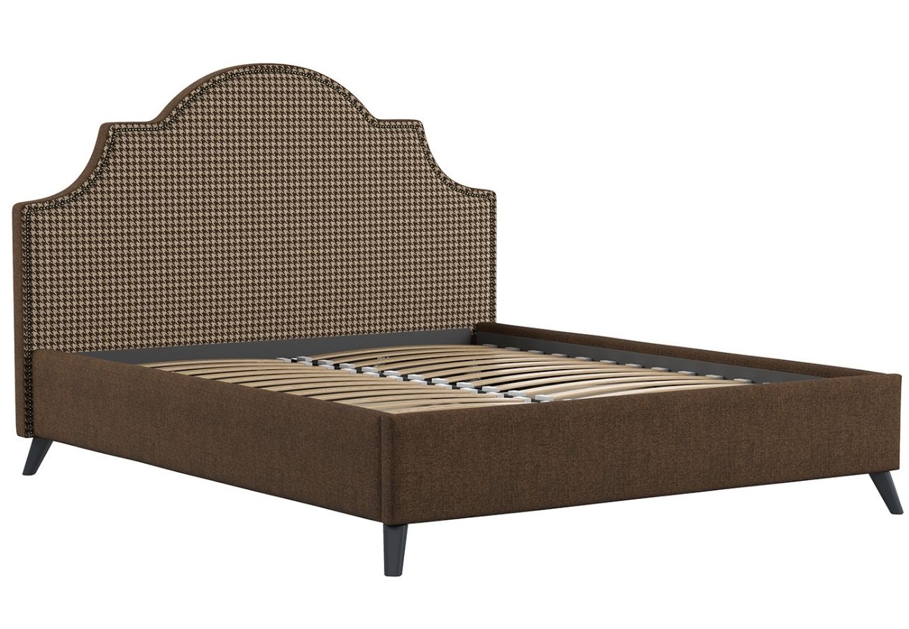 Кровать Вепся с подъемным механизмом 160 см коричневый