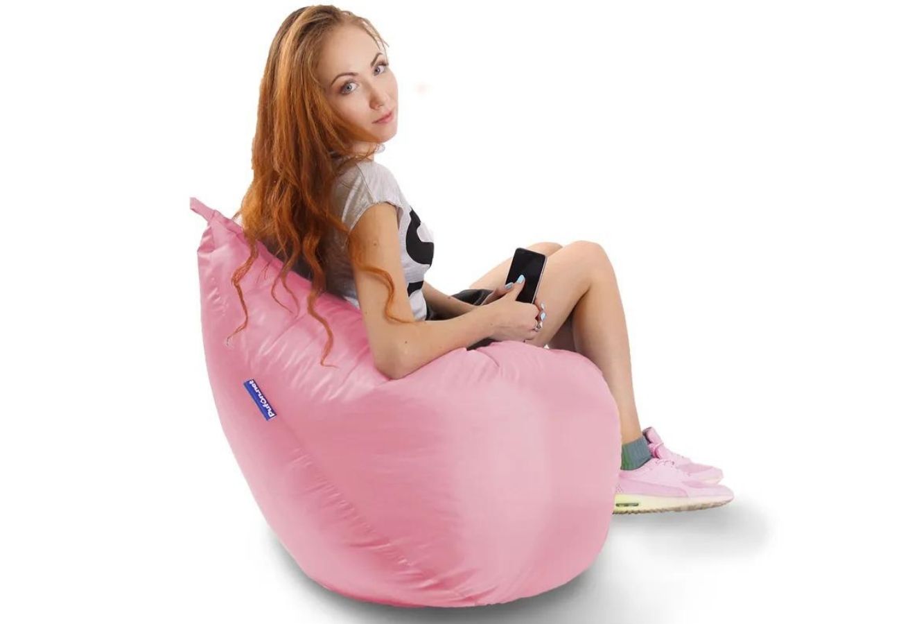Кресло-мешок груша L Светло-розовый