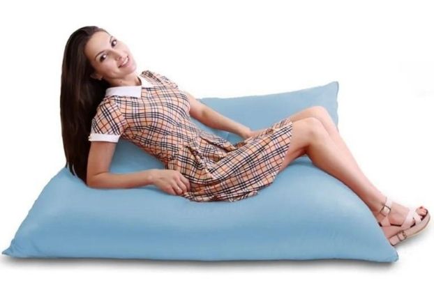 Кресло-мешок Мат-подушка XXL 110*150 см Голубой