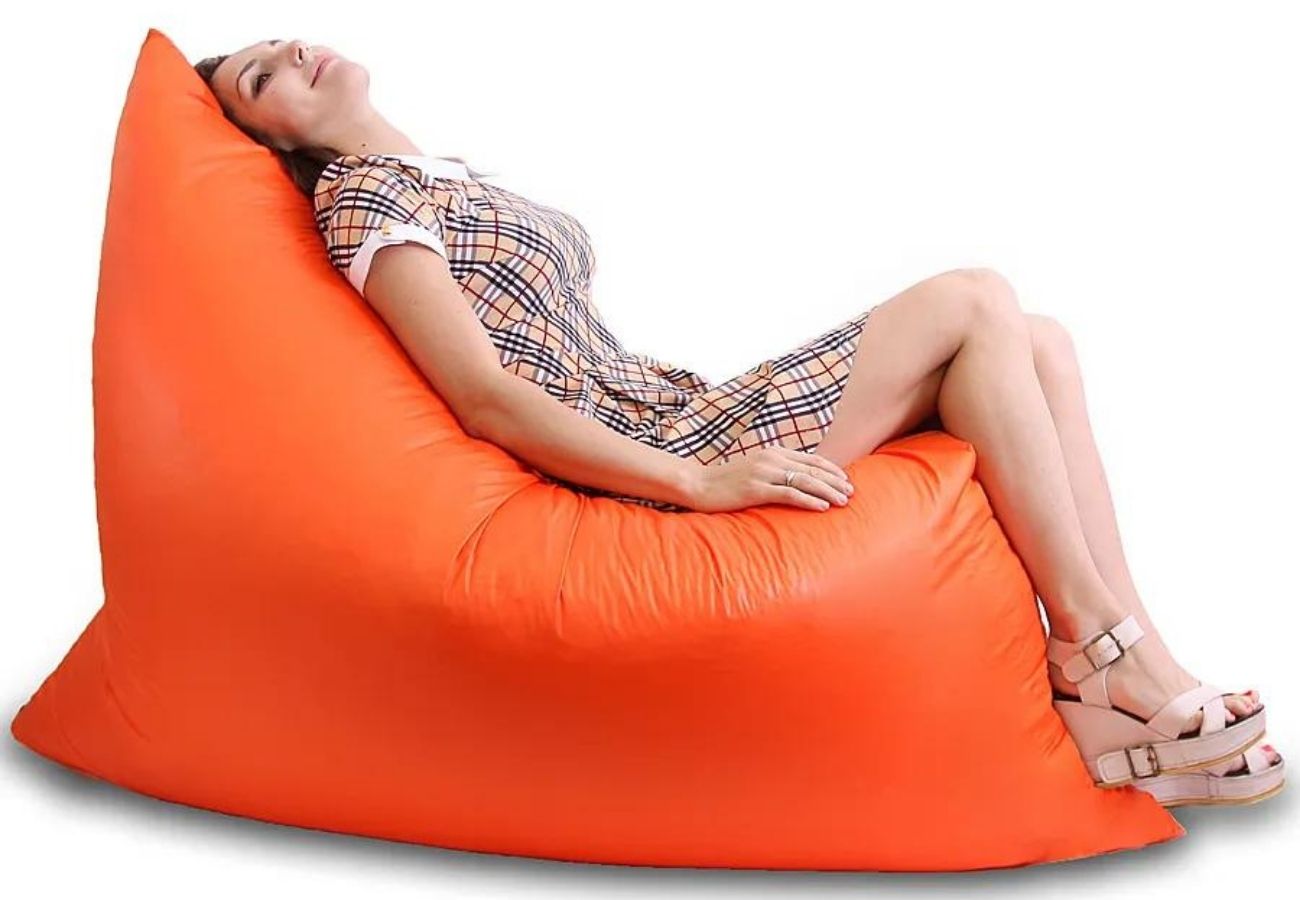 Кресло-мешок Мат-подушка XXL 110*150 см Оранжевый