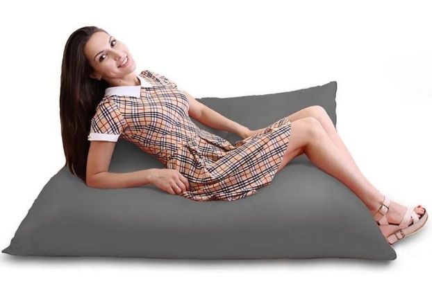 Кресло-мешок Мат-подушка XXL 110*150 см Серый