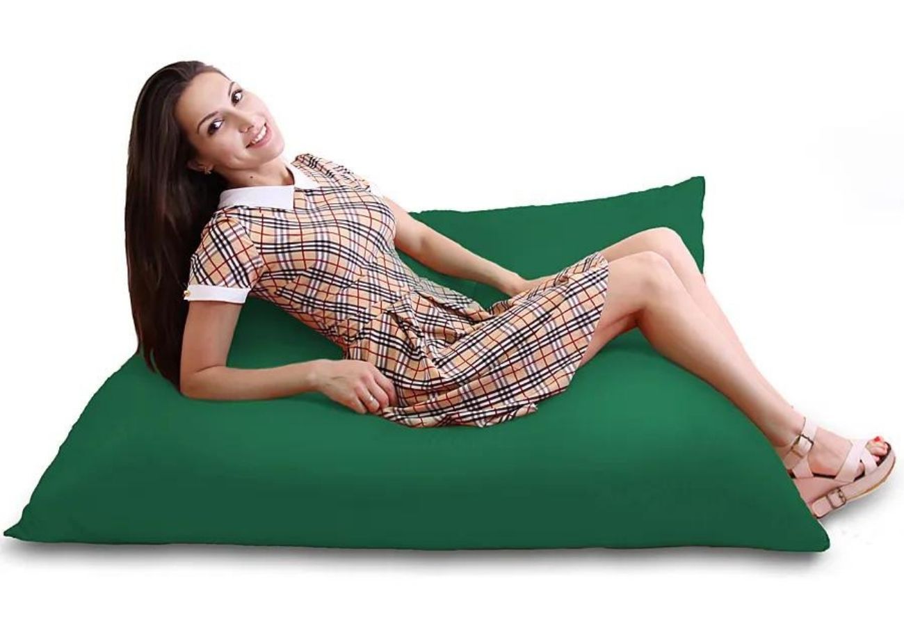 Кресло-мешок Мат-подушка XXL 110*150 см Зеленый