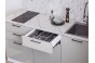 Кухонный гарнитур Лайт-01 Special White/Special Grey, Белый 160 см, столешница Пирит светлый