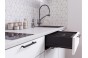 Кухонный гарнитур Лайт-01 Special White, Graphite 160 см, столешница Антарес