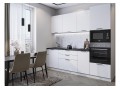 Кухонный гарнитур Лайт-02 Special White, Белый 240 см, столешница Кварцит Неро