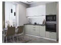 Кухонный гарнитур Лайт-02 Special White/Special Grey, Белый 240 см, столешница Мрамор серый