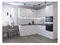 Кухонный гарнитур Лайт-03 Special White, Белый 210/220 см, столешница Мрамор серый