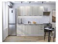 Кухонный гарнитур Флэт-09 Cashmere In 2S, Белый 200 см, столешница Мрамор альпийский