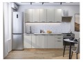 Кухонный гарнитур Флэт-09 Cashmere In 2S, Дуб Вотан 200 см, столешница Мрамор альпийский