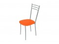 Стулья для кухни VIOLA Orange — экокожа, стальной каркас