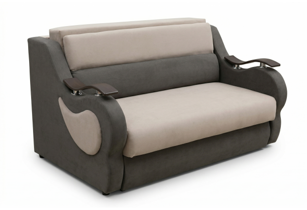 Прямой диван Бали 1,2 выкатной, микровелюр, с бельевым ящиком