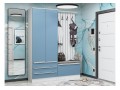 Прихожая Стиль-03, корпус белый / фасад Фьюжн Silky Blue