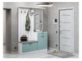 Прихожая Стиль-02, корпус белый / фасад Флэт Grey-green In 2S