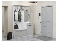 Прихожая Стиль-02, корпус белый / фасад Фрейм Grey Silk