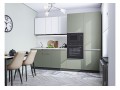 Кухонный гарнитур Фьюжн-07 Silky White/Silky Mint, Graphite 270 см, столешница Антарес