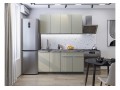 Кухонный гарнитур Фьюжн-10 Silky Grey, Graphite 160 см, столешница Мрамор дымчатый