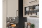 Кухонный гарнитур Сканди-04 Cream Silkwood, Белый 265/159 см, столешница Мрамор горный