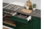 Кухонный гарнитур Дублин-01 Special White/Special Green, Graphite 190 см, столешница Черный детройт