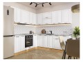 Кухонный гарнитур Дублин-02 Special White, Дуб Вотан 220/240 см, столешница Снежный мрамор