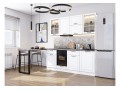 Кухонный гарнитур Дублин-03 Special White, Белый 195 см, столешница Черный детройт