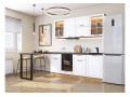Кухонный гарнитур Дублин-03 Special White, Дуб Вотан 195 см, столешница Мрамор черный