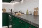 Кухонный гарнитур Дублин-03 Special Green, Graphite 195 см, столешница Пирит светлый