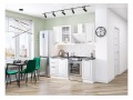 Кухонный гарнитур Дублин-04 Special White, Белый 130 см, столешница Черный детройт