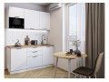 Кухонный гарнитур Лайт-01 Special White, Белый 160 см, столешница Дуб натуральный