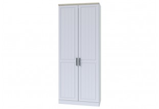 НКМ ВЕНЕЦИЯ-1 Секция- 3 Шкаф 2-х створчатый Дуб сонома / Белое дерево