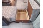 Кресло-кровать ГРАНД 2 0,8 Серо-голубой орнамент (листочки)