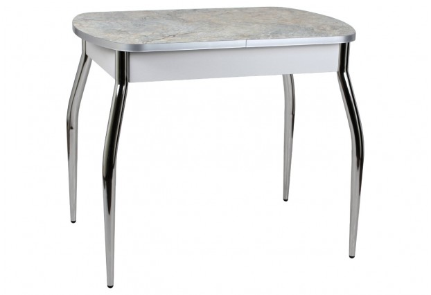 Стол раздвижной МИЛТОН 90 (118) см хром, серый, HPL Ла Скала