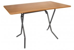 Стол складной 120х80х75 черный корпус, вишня