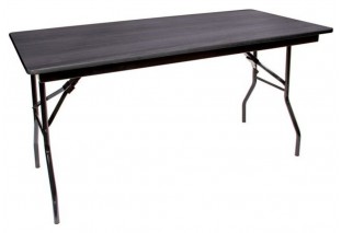 Стол складной 150х70х75 черный корпус, венге