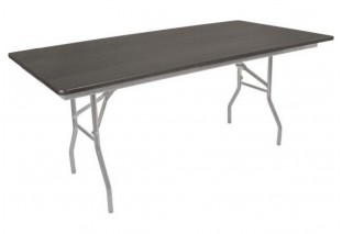 Стол складной 180х90х75 серый кристалл корпус, венге