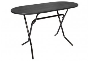 Стол складной 120х60х75 черный корпус, венге