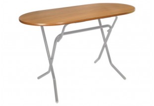 Стол складной 120х60х75 серый кристалл корпус, вишня