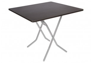 Стол складной 90х90х75 серый кристалл корпус, венге