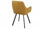 Стул МАДРИД черный корпус, горчичный Веллюто