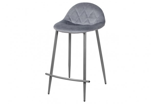 Стул АМИГО полубарный серый кристалл корпус, серый Веллюто