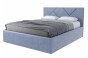 Кровать Лима 180 с подъемным механизмом Серо-голубая