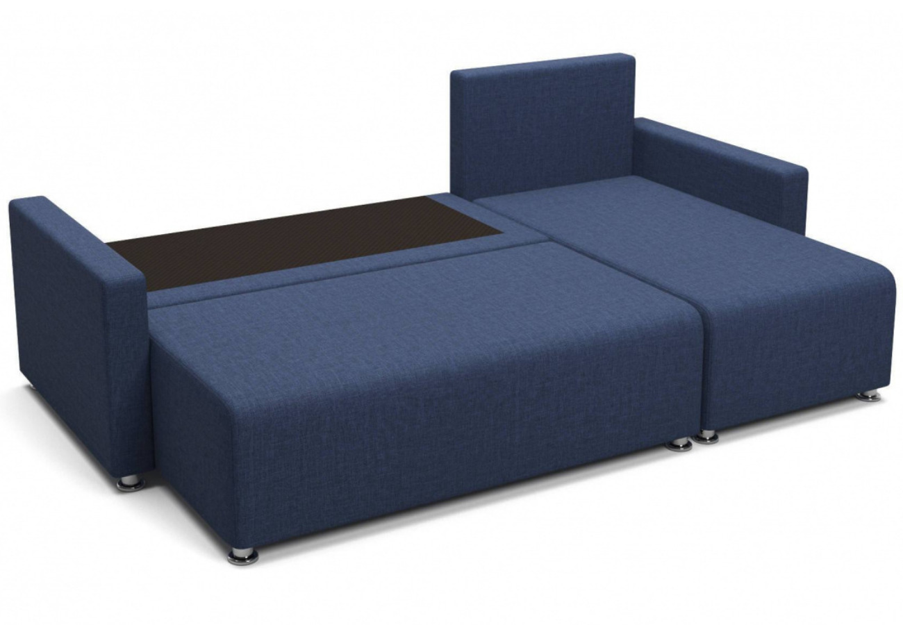 Угловой диван-кровать Челси Темно синий 