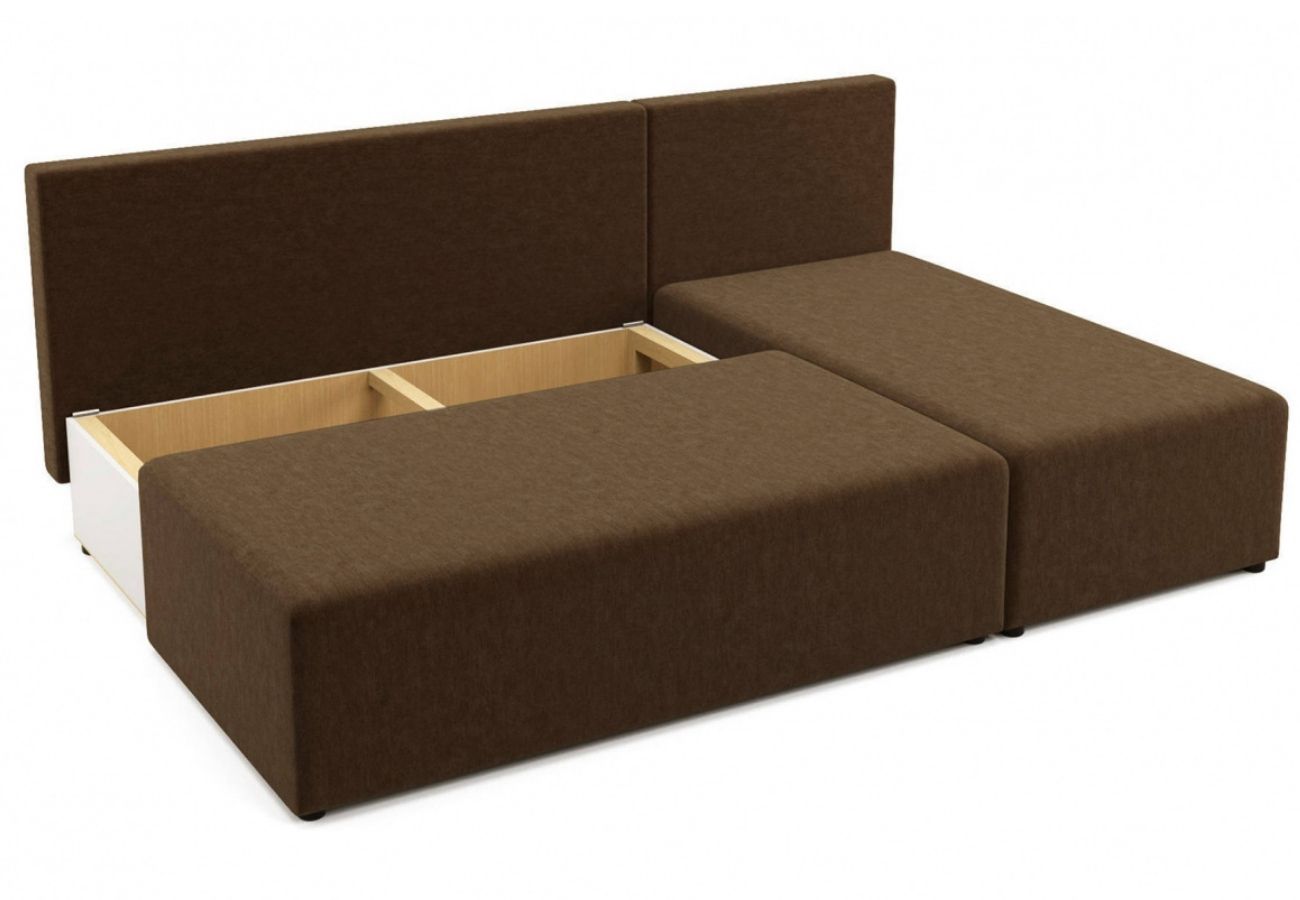 Угловой диван-кровать Комо Бежево-коричневый