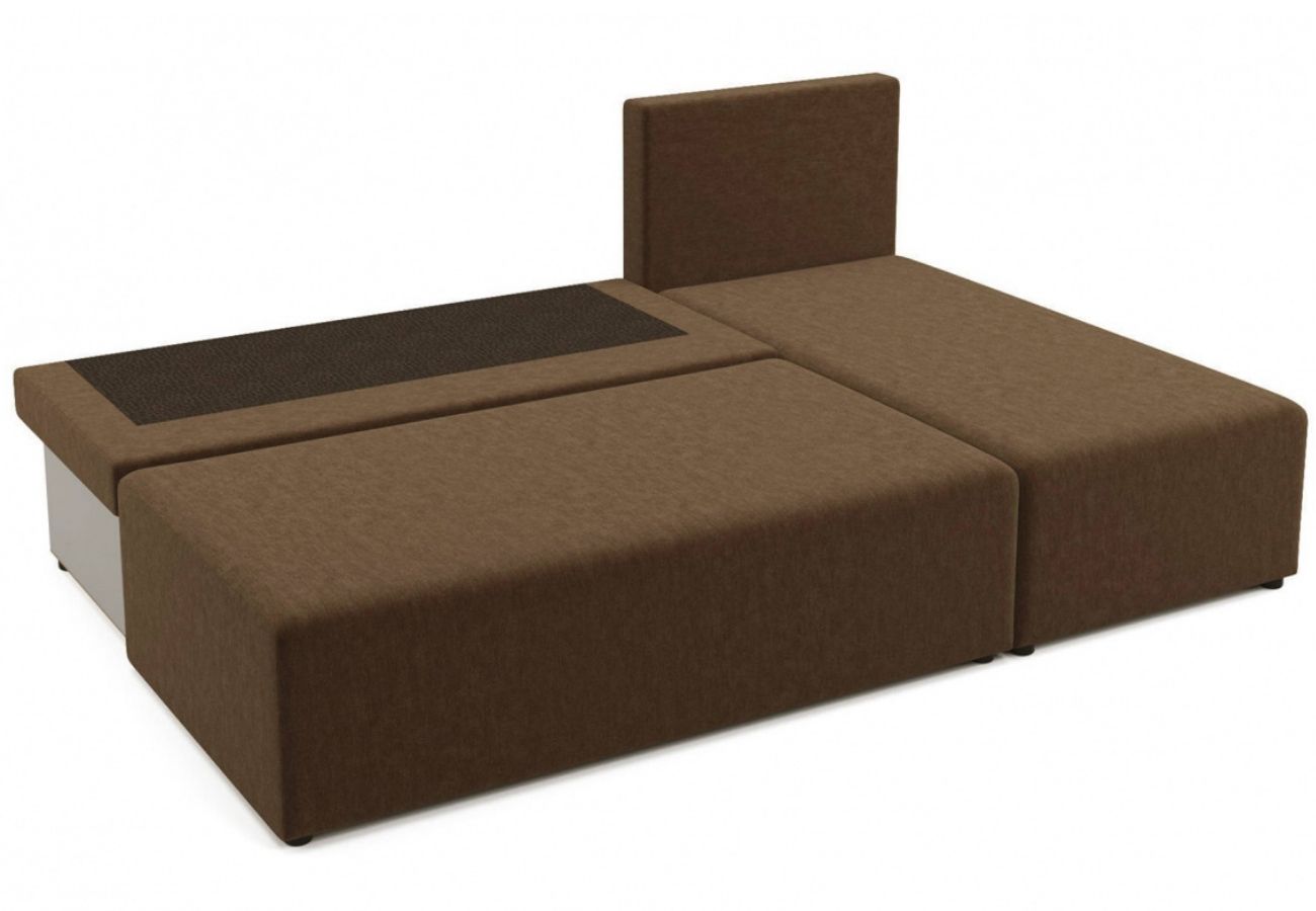 Угловой диван-кровать Комо Бежево-коричневый