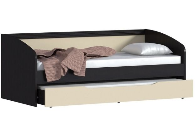Кровать с ящиком Дакота СБ-1905 Венге/Ваниль